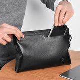Kangaroo Business Men Wallet Leather Envelope Purse Clutch Bag