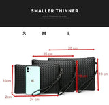 Men's Large Capacity Soft PU Wallet Envelope Bag Business Leisure