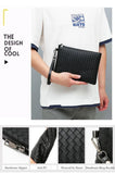 Men's Large Capacity Soft PU Wallet Envelope Bag Business Leisure