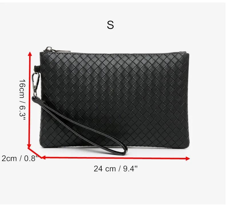Men's Large Capacity Soft PU Wallet Envelope Bag Business Leisure