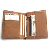 Vintage Style Men's Leather Wallet Billetera Hombre
