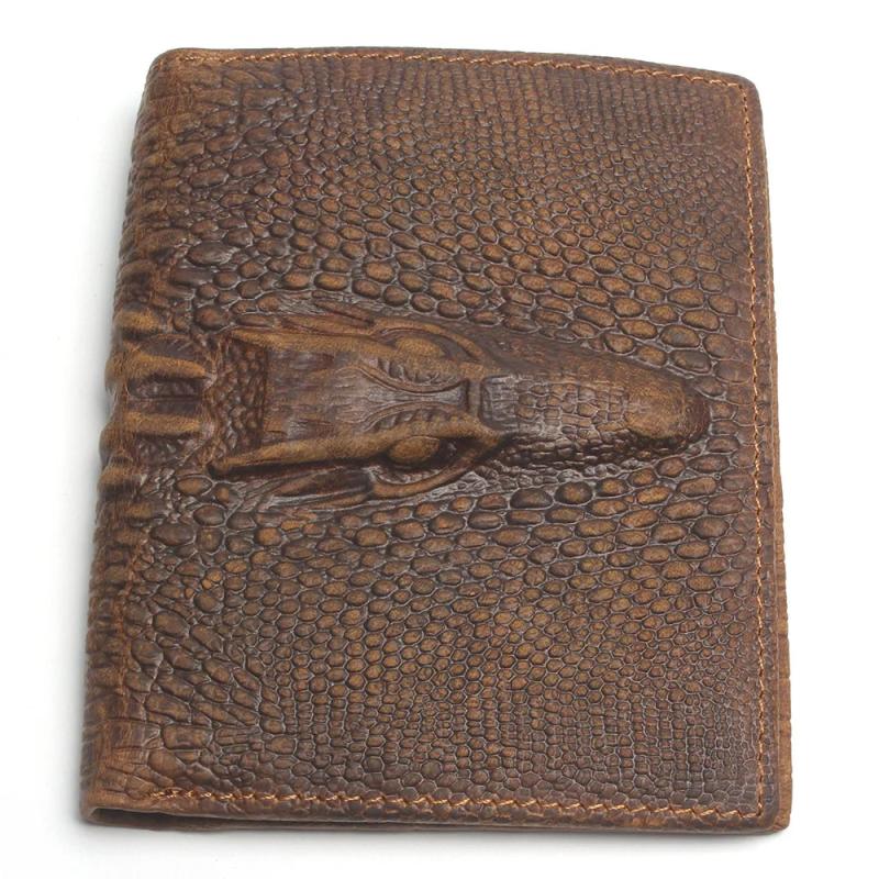 Vintage Style Men's Leather Wallet Billetera Hombre