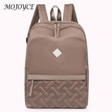 Oxford College Backpack Solid Casual Students Daypack Zipper