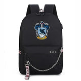 Slytherin USB Charging Backpack for Students