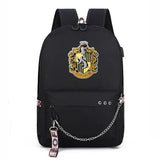 Slytherin USB Charging Backpack for Students