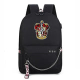 Slytherin USB Charging Backpack for Students