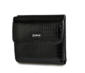 Echt Lederen Dames Portemonnee Korte Clutch Vrouwelijke Portemonnee