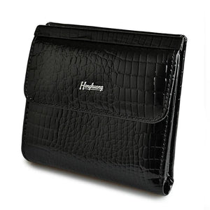 Echt Lederen Dames Portemonnee Korte Clutch Vrouwelijke Portemonnee