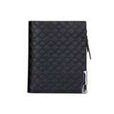 Men's Short Wallet PU Big Zippers Pocket Vintage Man Purse
