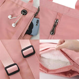 Nylon Folding Backpack Dry Wet Compartment Gym Bag