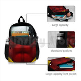 Flash Superhero Art Outdoor Hiking Backpack Sports Bag Red