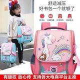 Boys Unicorn Backpack Orthopedic Waterproof School Bag