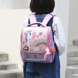 Boys Unicorn Backpack Orthopedic Waterproof School Bag