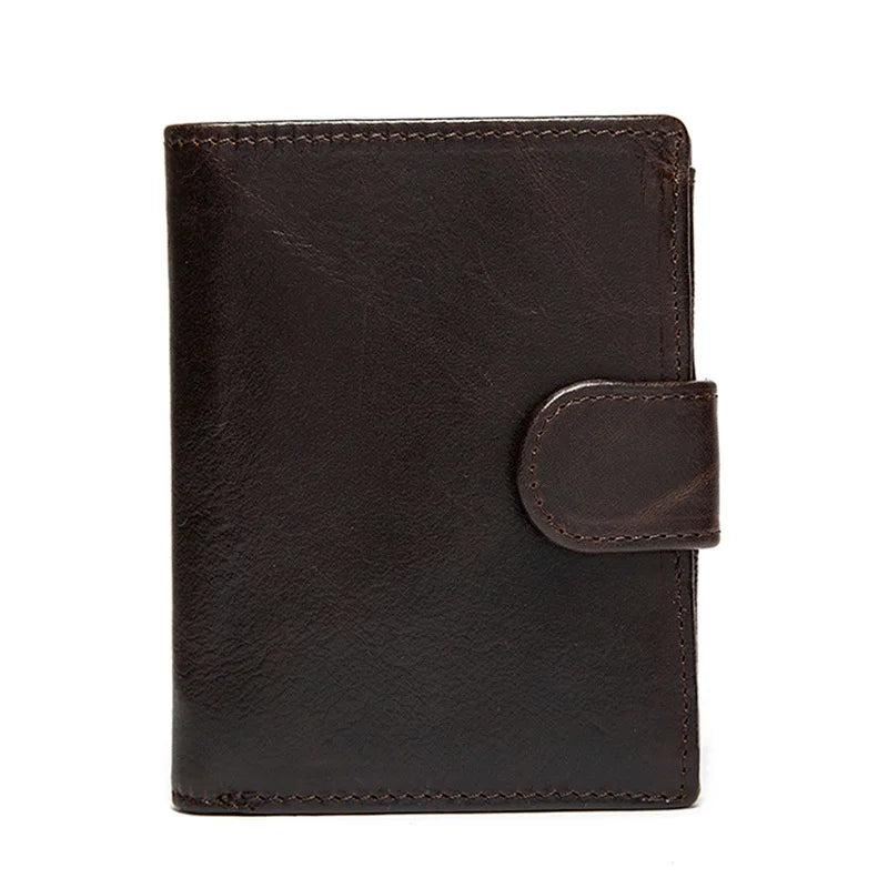 Short Style Men's Cowhide Wallet Retro Leisure