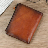 Men's Leather Wallet Coin Purse Short Clutch