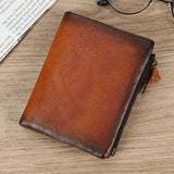Men's Leather Wallet Coin Purse Short Clutch