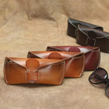 Leather Sunglass Pouch Wallet Case Glasses Bag