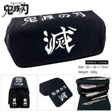 Anime Demon Slayer Prints Pencil Case Cosmetic Makeup Bag