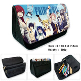 Anime Fairy Tail Print Canvas Pencil Case Box for Kids