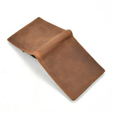 Men's Leather Small Purse Slim Wallet Christmas Gift For BF Father