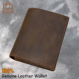 Men's Leather Small Purse Slim Wallet Christmas Gift For BF Father