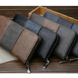 Autumn RFID Mens Wallet PU Leather Zipper Handbag
