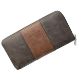 Autumn RFID Mens Wallet PU Leather Zipper Handbag