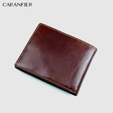Vintage Short Cross Style Leather Men Wallets