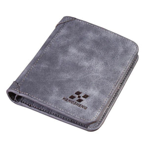 Men's Short Casual Wallet PU Leather Billetera Hombre