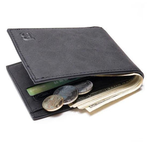 Men's Short Casual Wallet PU Leather Billetera Hombre