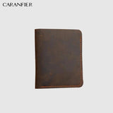 Men's Crazy Horse Leather Wallet Cross Style