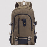 Men's Canvas Backpack Large-capacity Rucksack