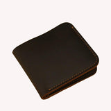 Men Wallets Leather Short Male Purse Vintage Minimalist Wallet