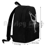 Figure Skating Ice Skate Sports Bag Love Outdoor Hiking Backpack