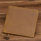 Men's Vintage Cowhide Leather Wallet Purse 8029