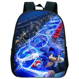 Sonic Cartoon Backpack Kids School Bag Children Kindergarten Daily Rucksack