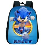 Sonic Cartoon Backpack Kids School Bag Children Kindergarten Daily Rucksack