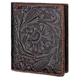 Rich Flowers Vintage Leather Men Wallet