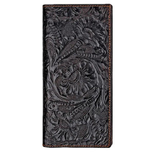 Rich Flowers Vintage Leather Men Wallet