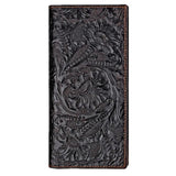 Rich Flowers Vintage Leather Men Wallet