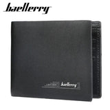 Men Short Wallet Vintage Slim Mens Wallet Business Male Purse PU Leather