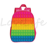 Pink 3D Rainbow Bubble Backpack for Girls 12 Inch