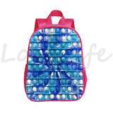 Pink 3D Rainbow Bubble Backpack for Girls 12 Inch