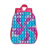 Pink 3D Rainbow Bubble Backpack for Girls 12 Inch