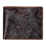 Goats Pattern Leather Men's Wallets High Real Leather Man Purse