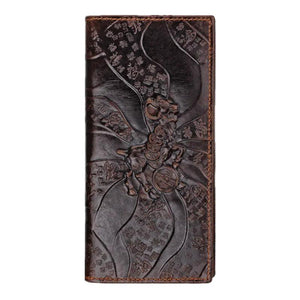 Goats Pattern Leather Men's Wallets High Real Leather Man Purse