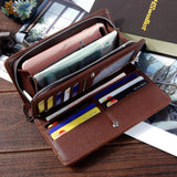 Men's Clutch Wallet Money Purse Phone Bag Zipper Handbag Purses Wallets