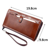 Men's Clutch Wallet Money Purse Phone Bag Zipper Handbag Purses Wallets