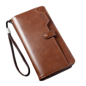 Men's Clutch Wallet Money Purse Phone Bag Zipper Handbag Purses Wallets
