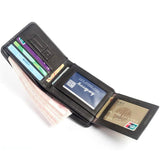 Men's Vintage Style PU Leather Short Wallet